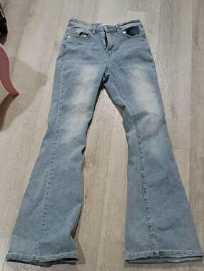 Fashion Nova Light Blue Flare Jeans